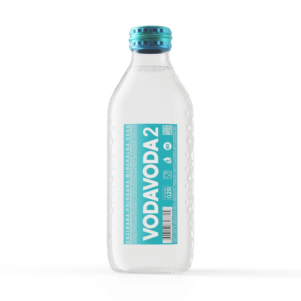 VODAVODA (250ml) Glass Sparkling Water Pack (12Pcs)